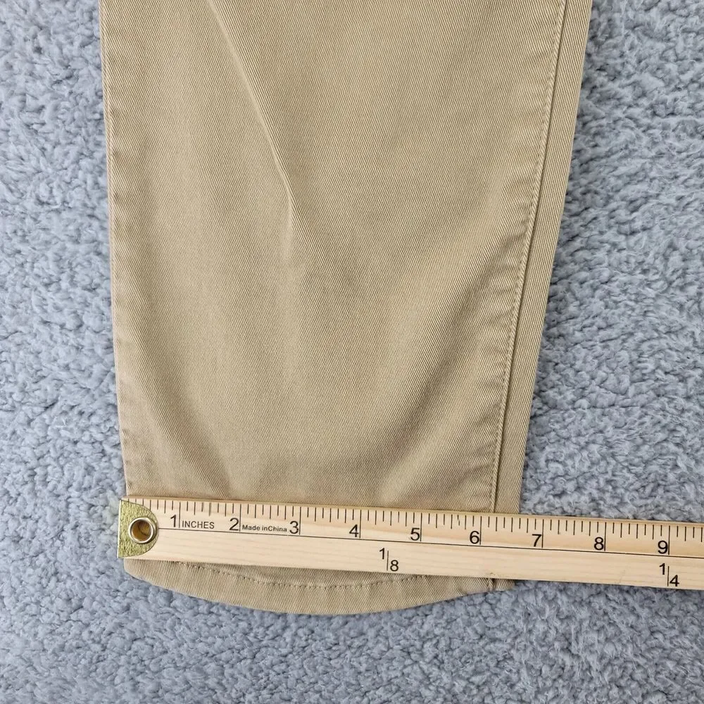 Levis Pants Mens 34x31* Tan Slim Straight Twill Chino Flat Front Stretch Pockets
